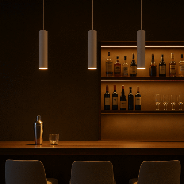 ბარის სანათი, ჩამოსაკიდი მექანიზმით GU10